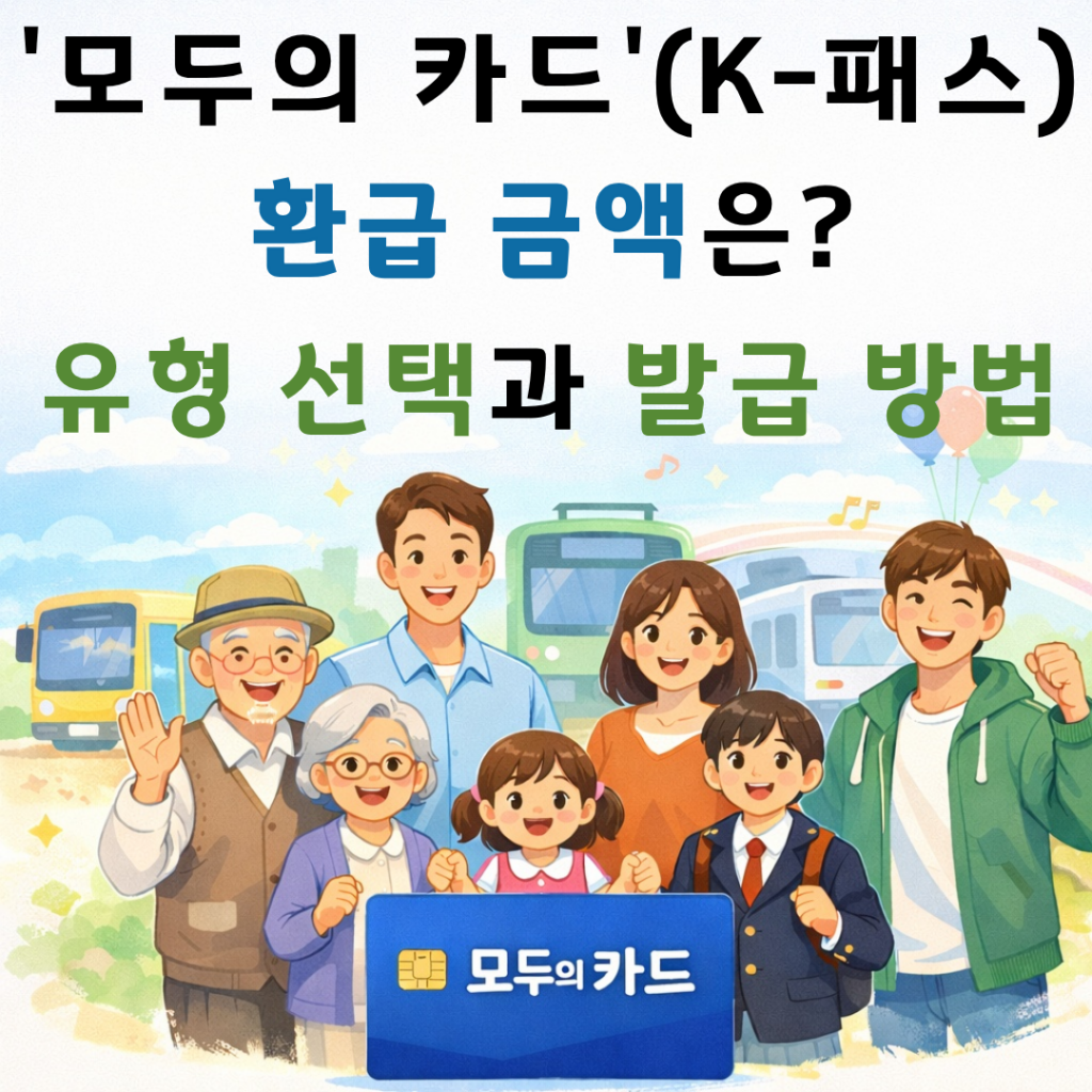모두의 카드 환급 금액은? 유형 선택과 발급 방법