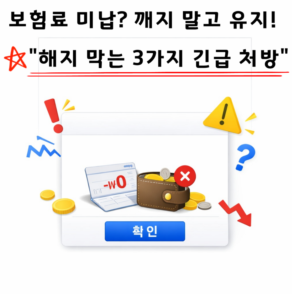 보험료 미납으로 보험 실효 위기라면? 해지 막는 3가지 방법!